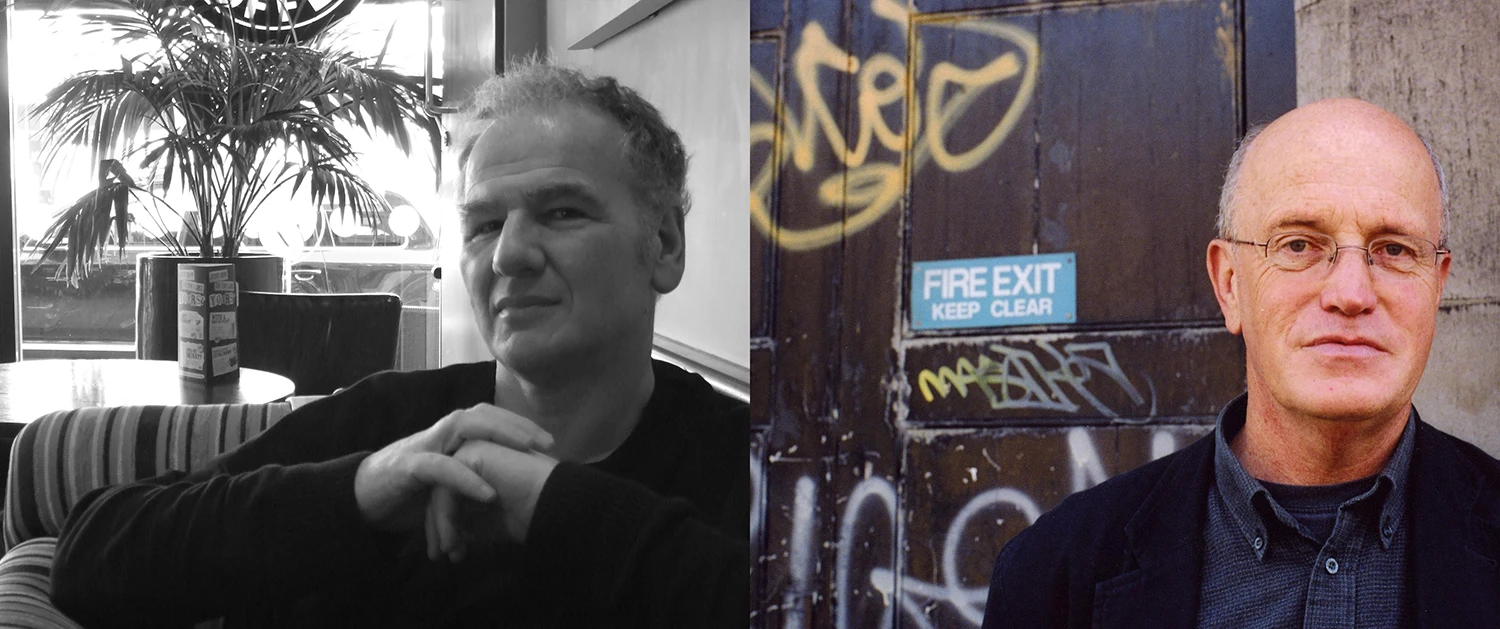 Spoken Word Event with Iain Sinclair and Nick Papadimitriou logo