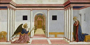 The story of Domenico Veneziano's altarpiece for La Chiesa di Santa Lucia de' Magnoli, Florence logo