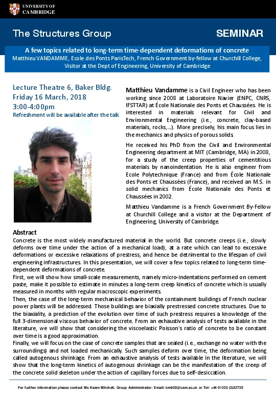 A few topics related to long-term time-dependent deformations of concrete logo