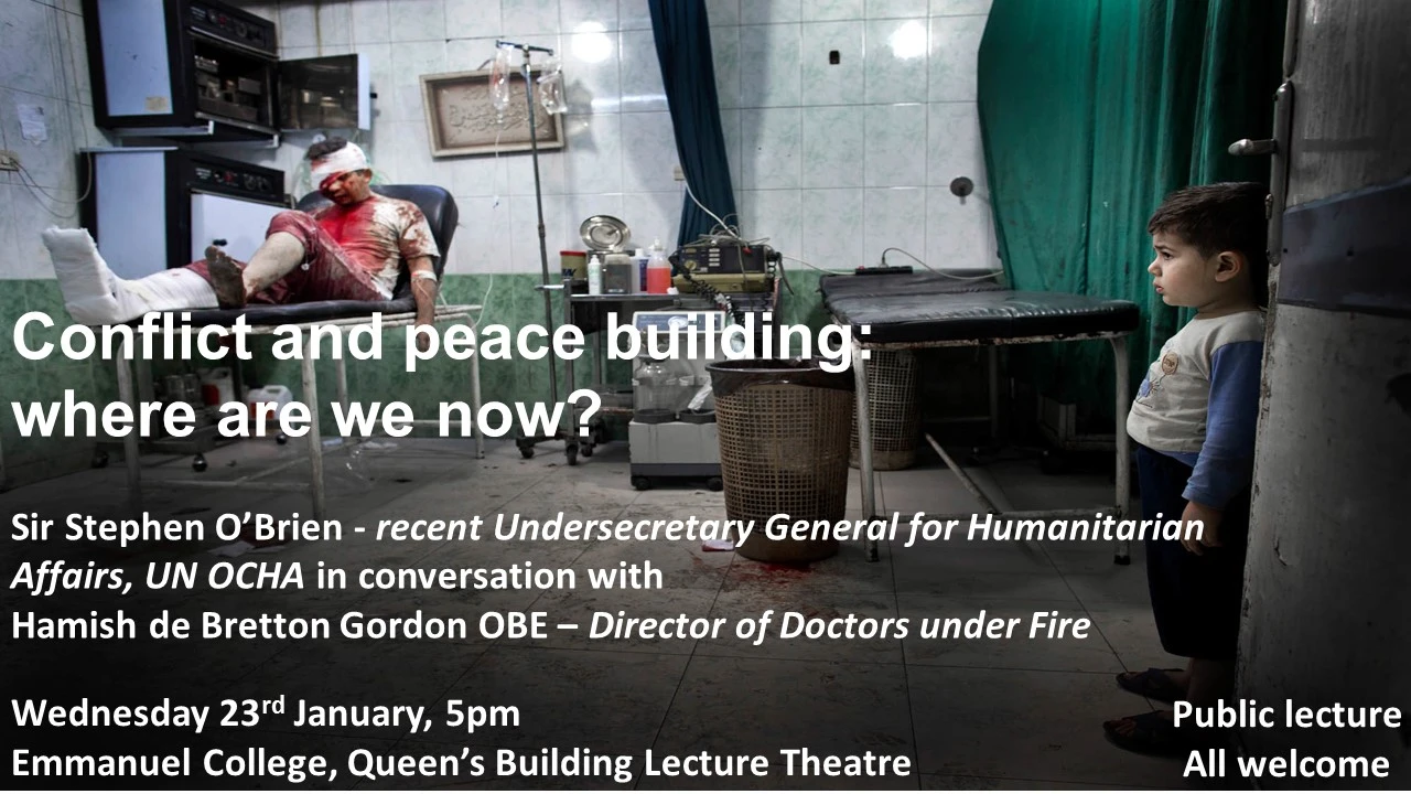 Conflict and peace in 2019 logo