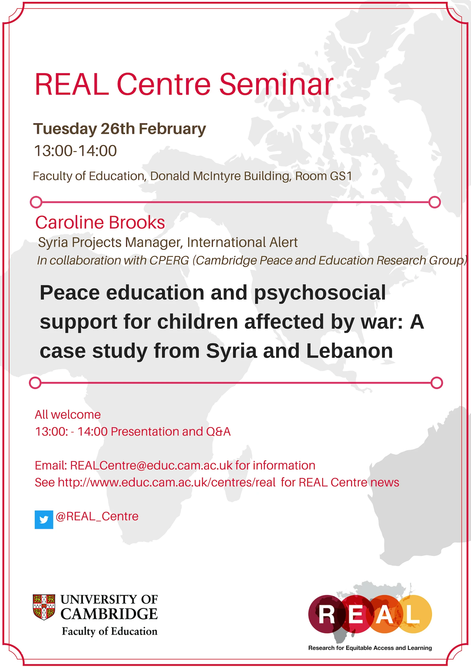 Peace education and psychosocial support for children affected by war: A case study from Syria and Lebanon logo