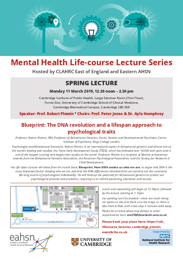 Mental Health Life Course Lecture Series logo