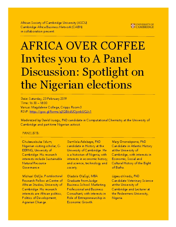Africa Over Coffee: Spotlight on the Nigerian elections logo