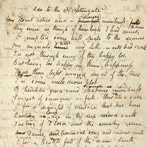 Some scraps of paper: Keats’ Ode to a Nightingale at The Fitzwilliam Museum logo