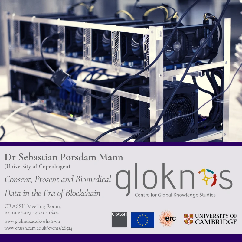 Consent, Prosent and Biomedical Data in the Era of Blockchain– gloknos seminar logo