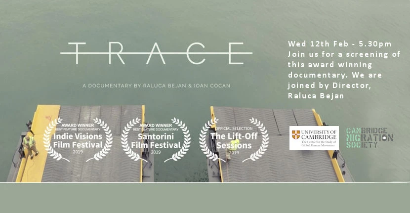 Screening of award winning documentary TRACE with Director Raluca Bejan logo