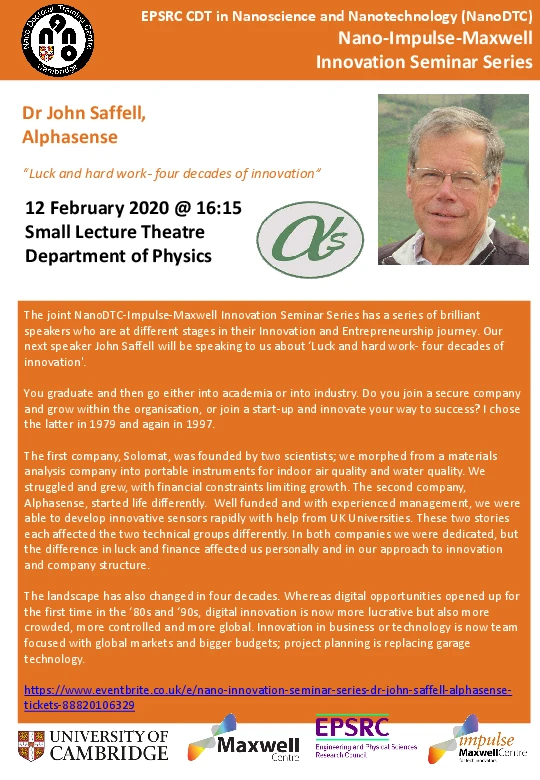 Luck and hard work- four decades of innovation logo