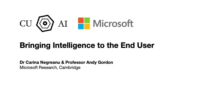 Bringing Intelligence to the End User | Microsoft Research logo