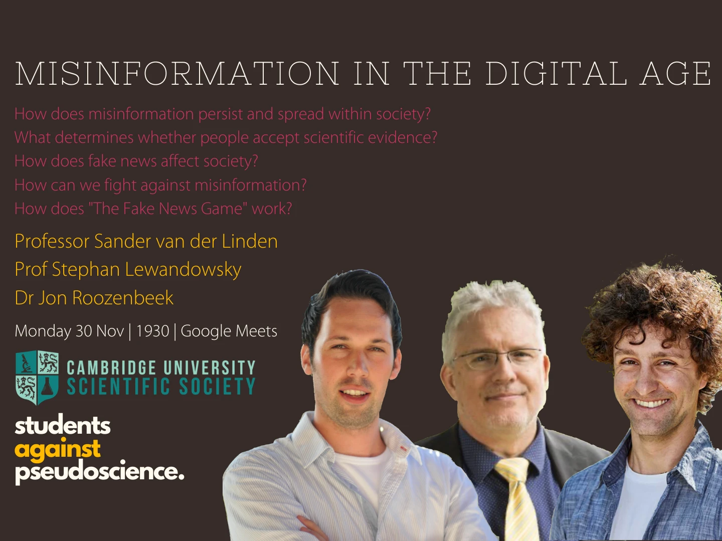 Misinformation in the Digital Age: A Panel logo