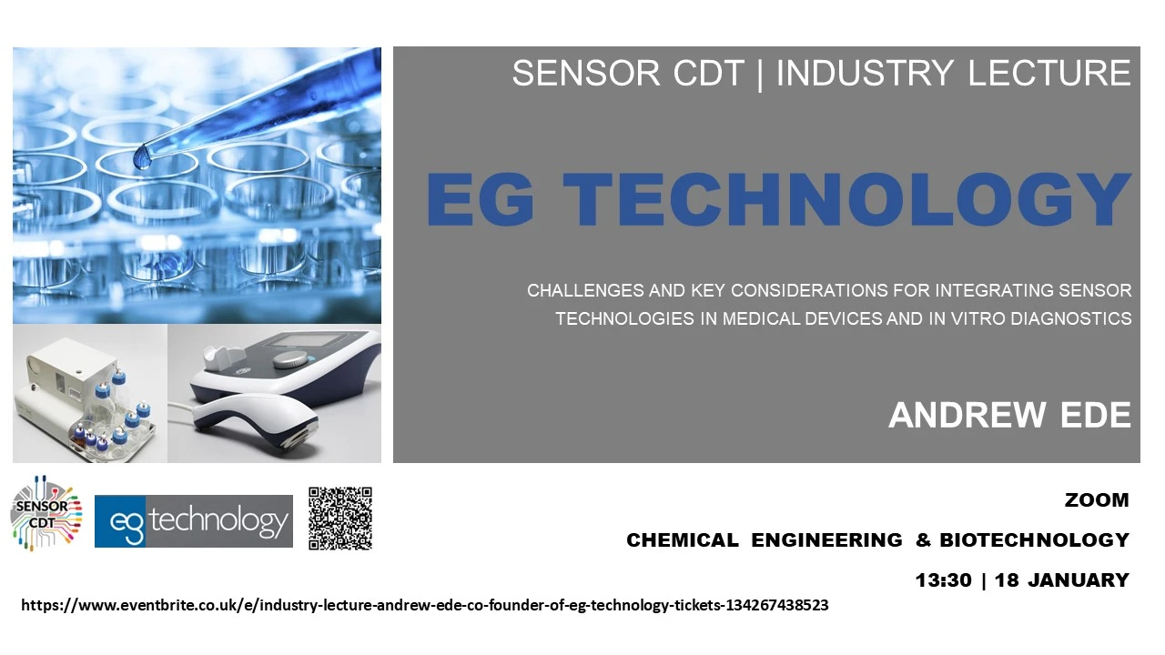 Challenges and key considerations for integrating sensor technologies in medical devices and in vitro diagnostics logo