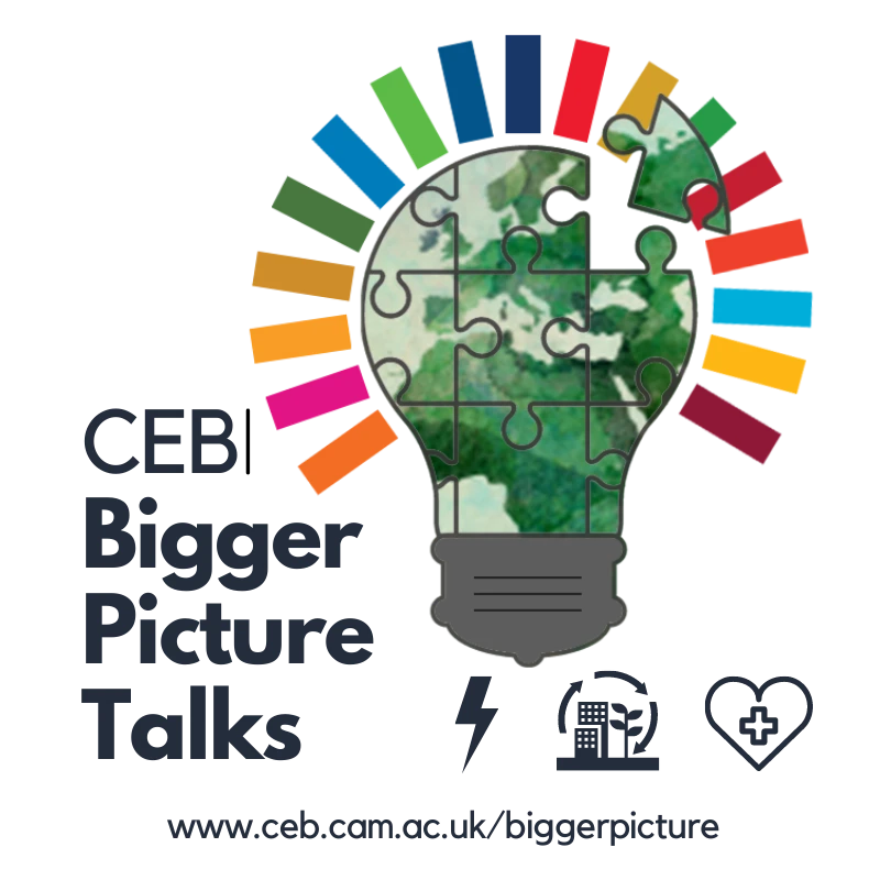 Bigger Picture Talks at CEB with Professor Martin Green: How cheap can solar photovoltaics become? logo