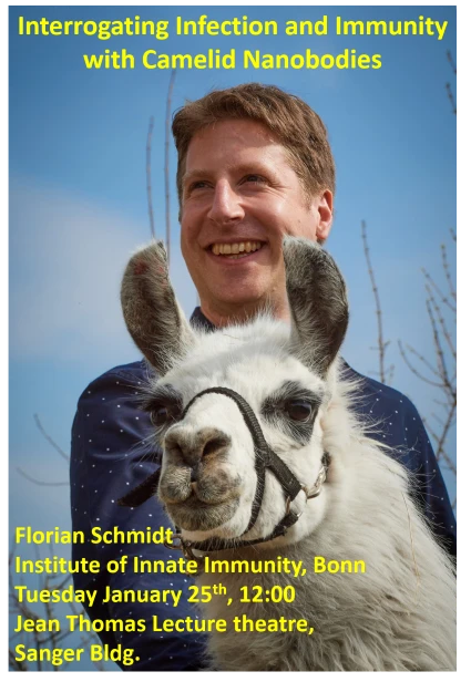 Tea Club Seminar - Florian Schmidt "Interrogating Infection and Immunity with Camelid Nanobodies" logo