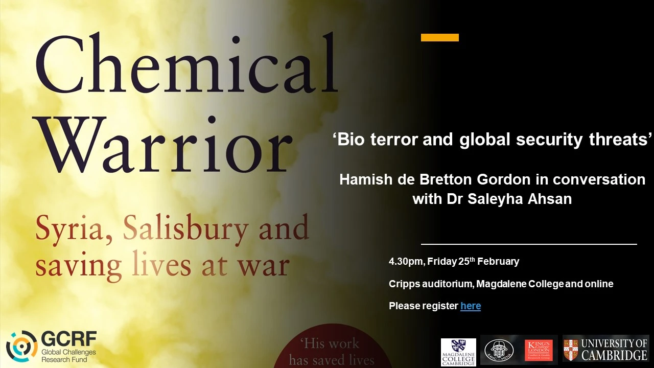 ‘Bio terror and the next global security threats’ logo