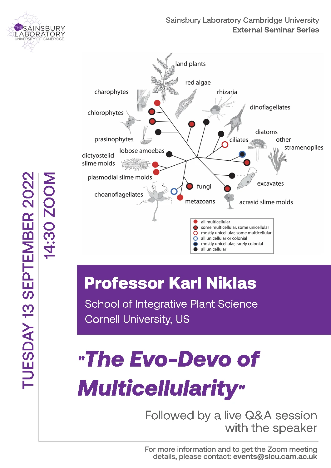 The Evo-Devo of Multicellularity.  logo