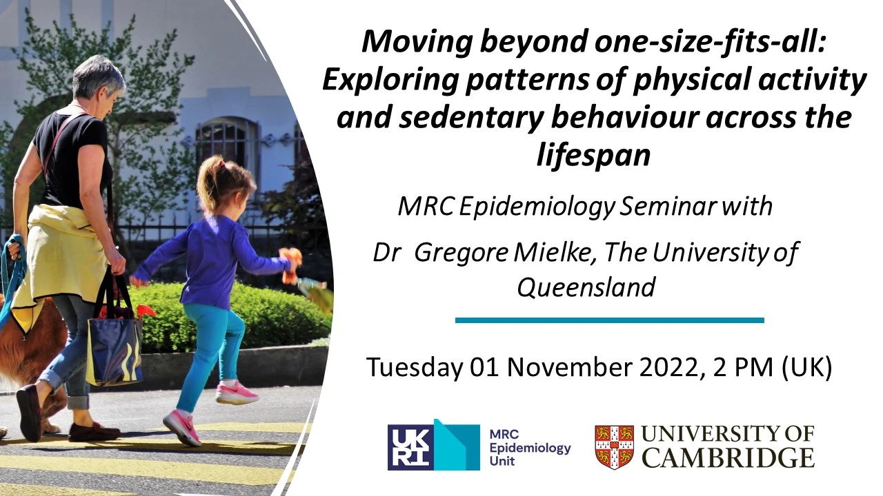 Moving beyond one-size-fits-all: Exploring patterns of physical activity and sedentary behaviour across the lifespan logo