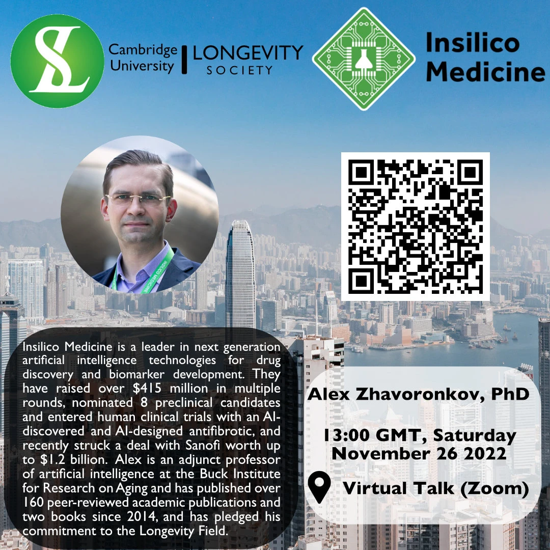 Using AI to Discover Dual-purpose Therapeutics Targeting Aging and Disease at the same time logo