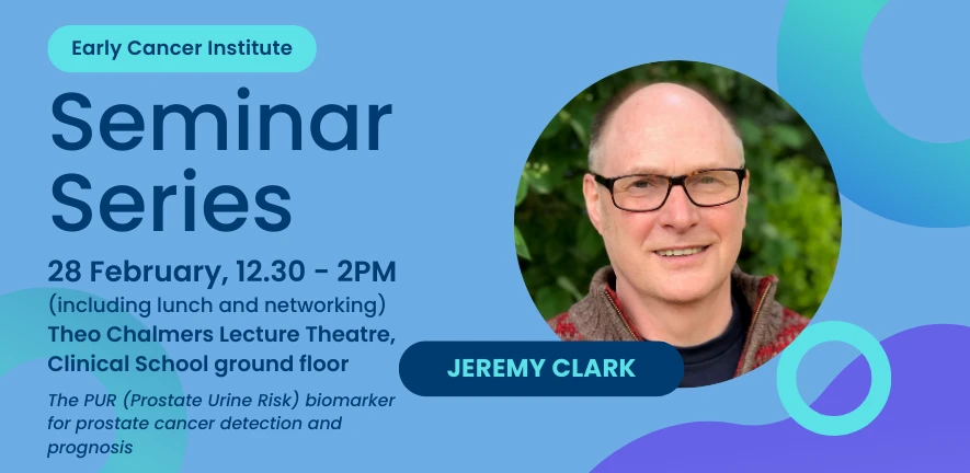Early Cancer Institute seminar series: Dr Jeremy Clark, UEA logo