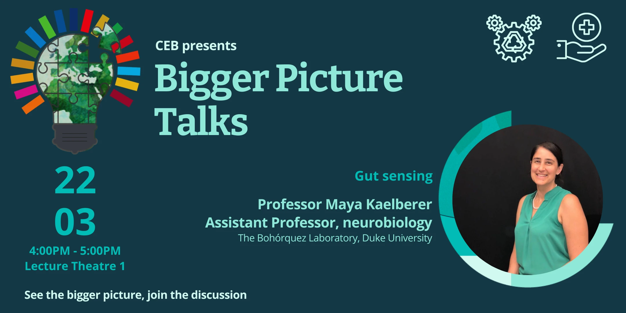 Bigger Picture Talk with Professor Maya Kaelberer logo