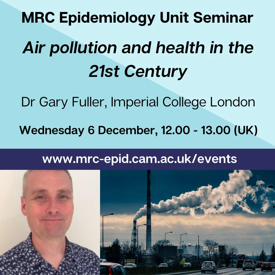 Seminar - Air pollution and health in the 21st Century logo