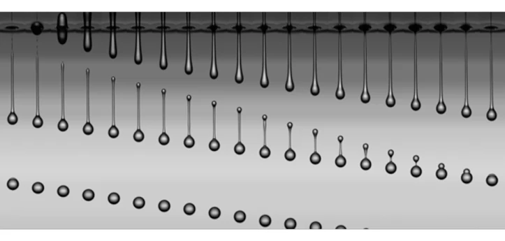 Physicochemical hydrodynamics of droplets in inkjet printing logo