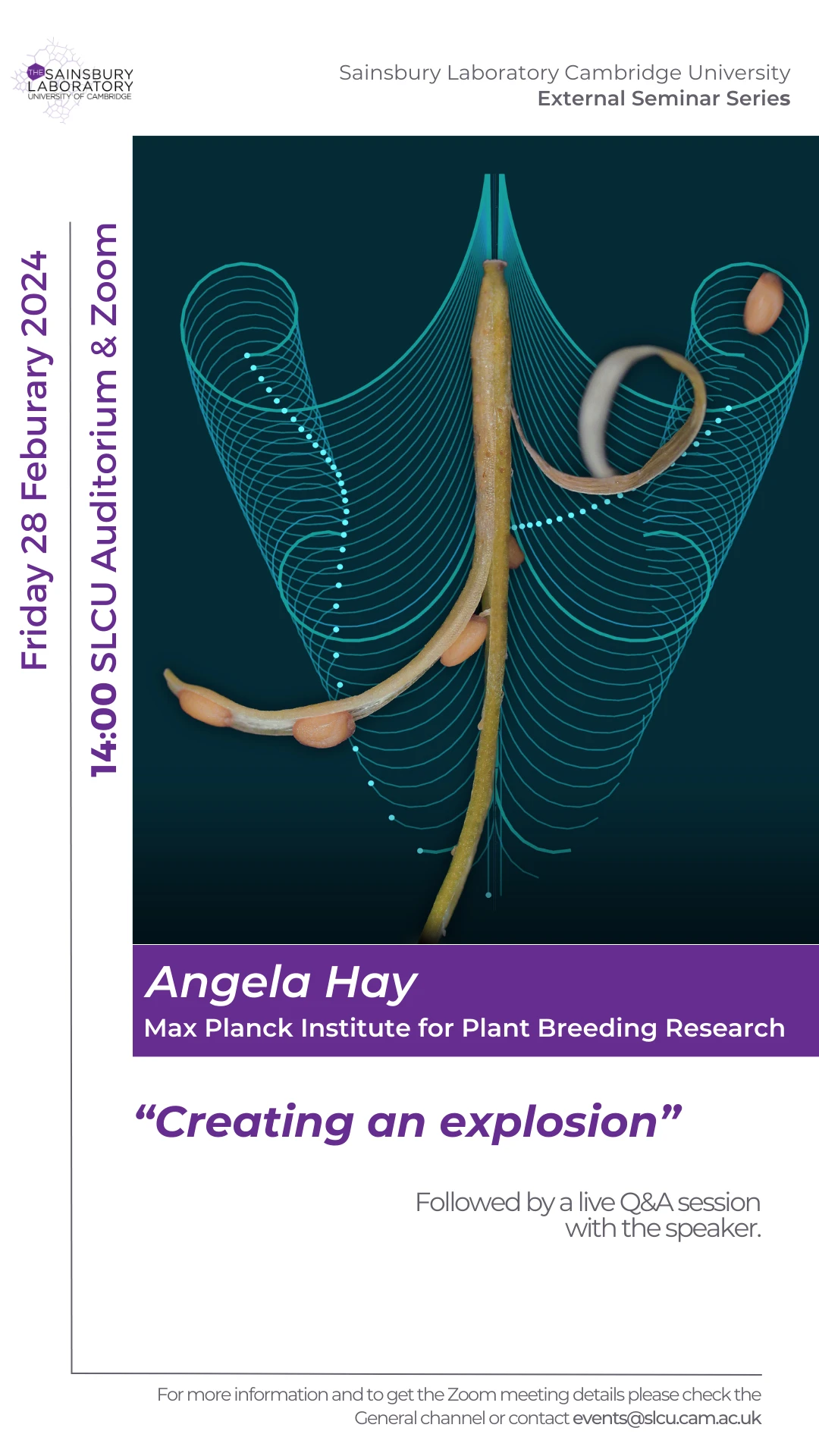 Dr Angela Hay - Creating an Explosion logo