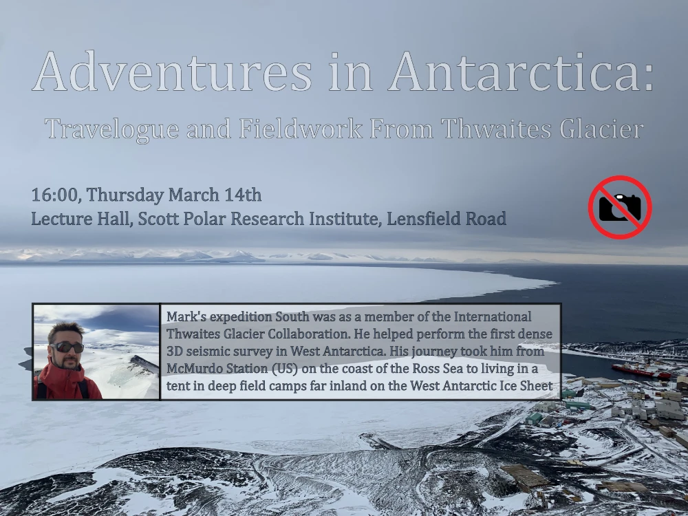 Adventures in Antarctica: Travelogue ad Fieldwork from Thwaites Glacier logo