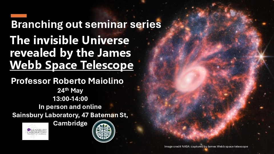 The invisible Universe revealed by the James Webb Space Telescope logo