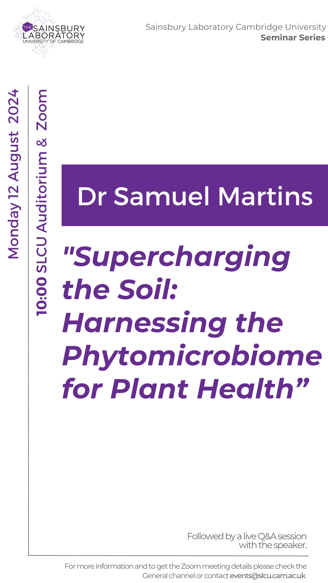 Supercharging the Soil: Harnessing the Phytomicrobiome for Plant Health logo