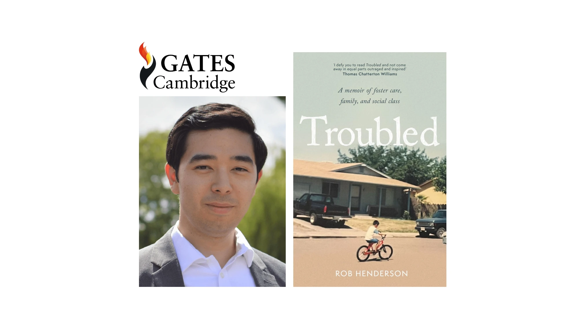 Book Talk: Troubled by Rob Henderson logo