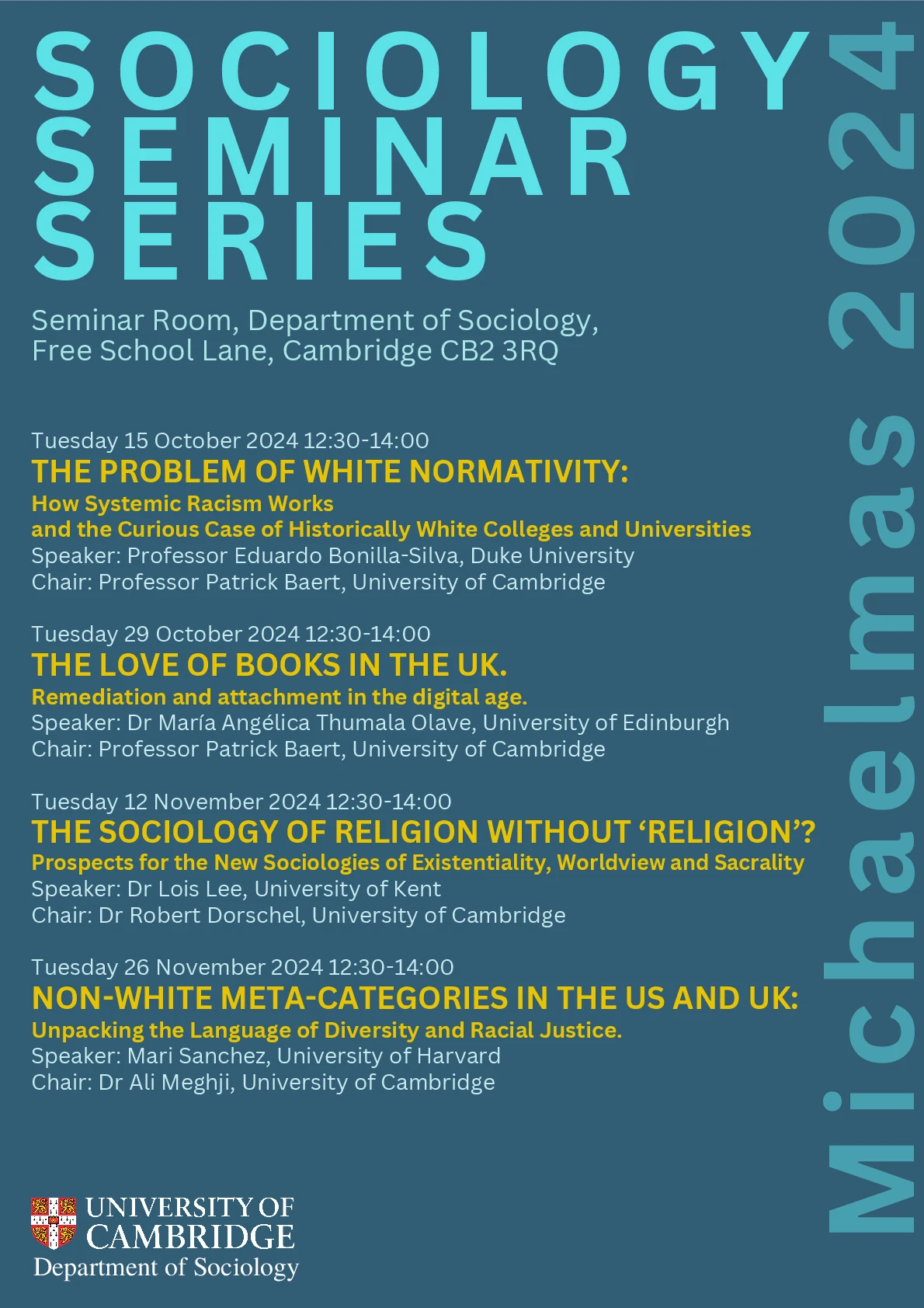 Sociology Seminar Series 24-25 logo