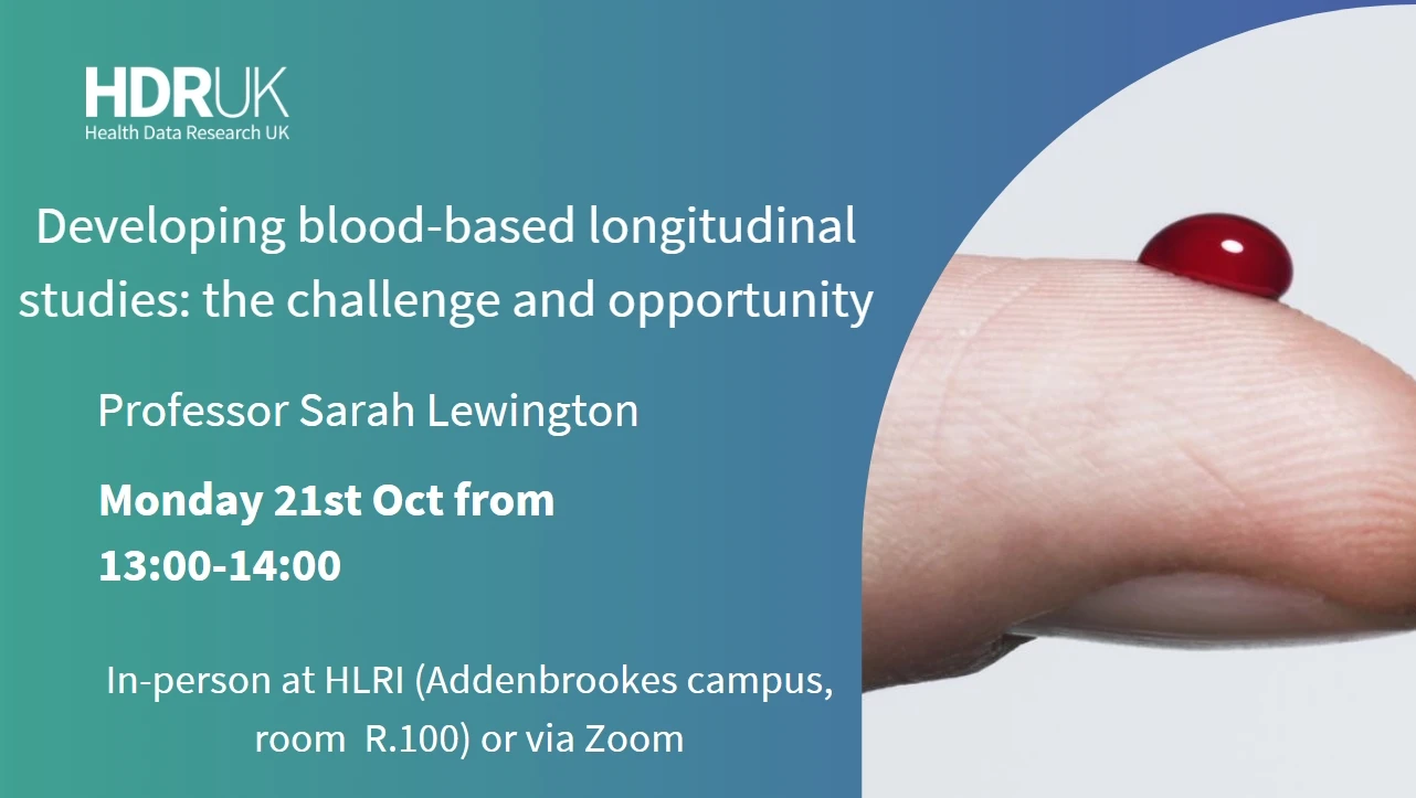 Developing blood-based longitudinal studies: the challenge and opportunity logo