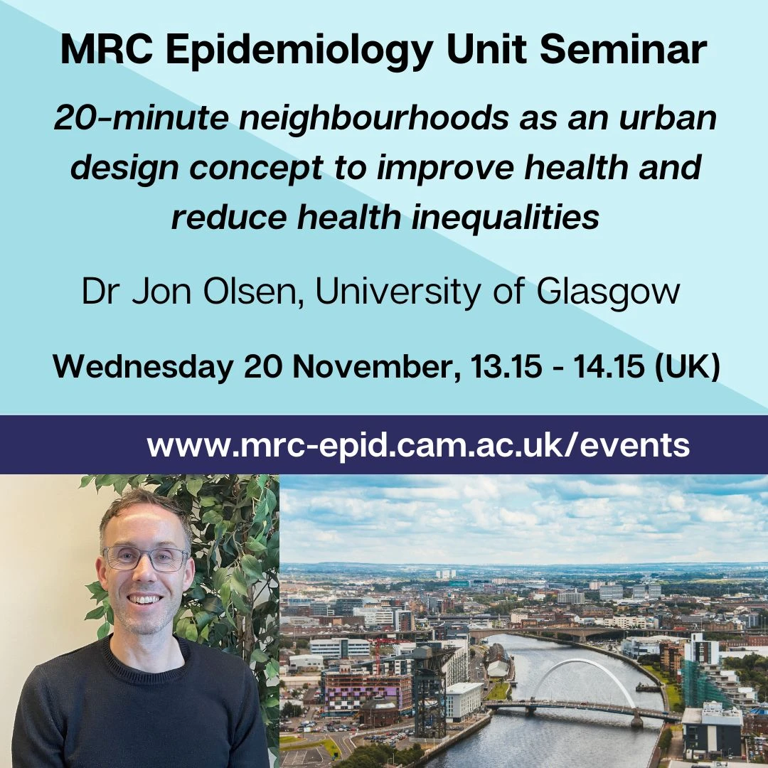 20-minute neighbourhoods as an urban design concept to improve health and reduce health inequalities logo