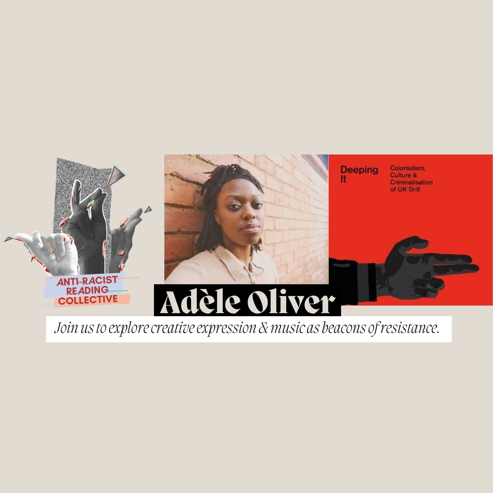 ARRC Talk with Adèle Oliver - Black artistic resistance &amp; suppression  logo