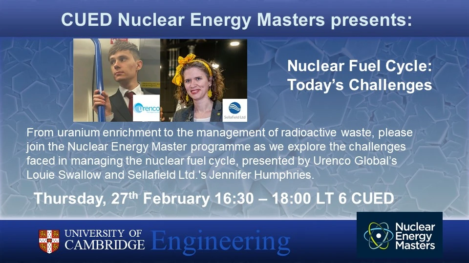 Nuclear Fuel Cycle: Today's Challenges logo