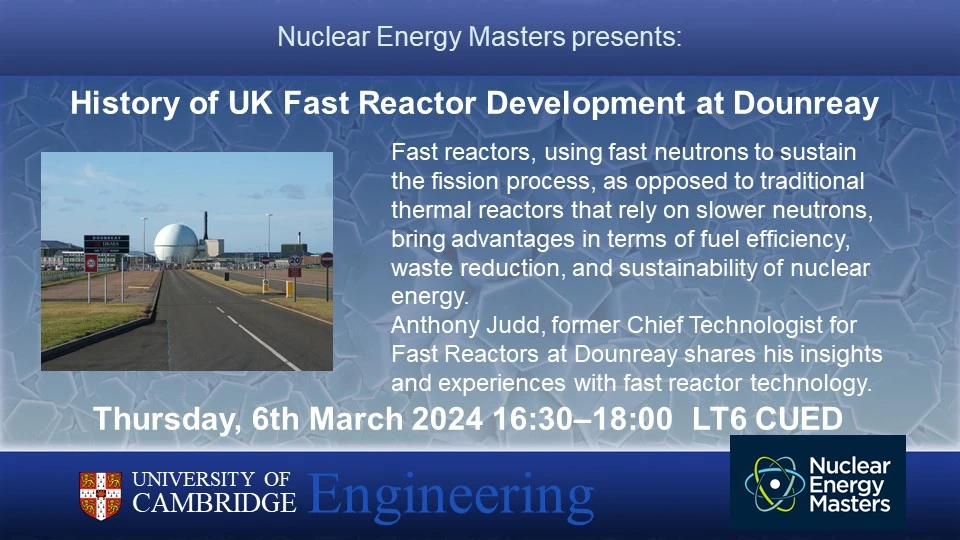 History of UK Fast Reactor Development at Dounrey logo
