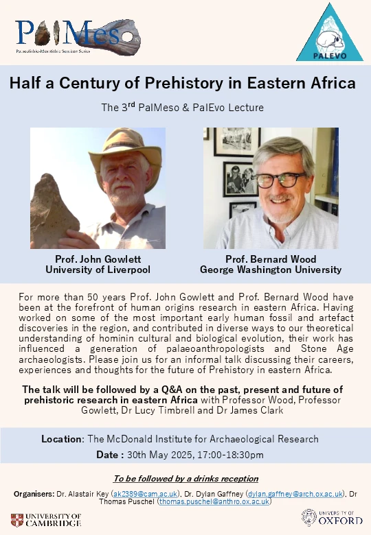 Half a Century of Prehistory in Eastern Africa (3rd PalMeso &amp; PalEvo Lecture) logo