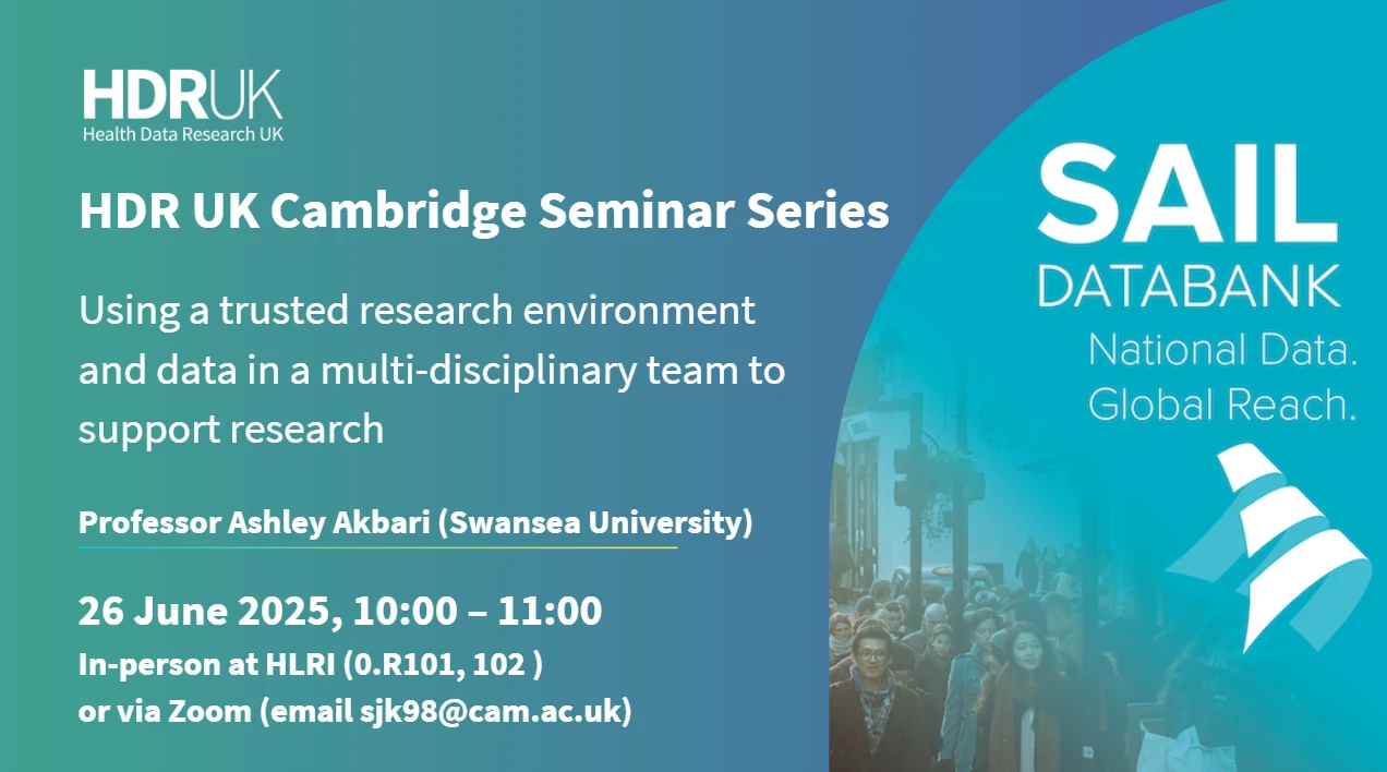 Using a trusted research environment and data in a multi-disciplinary team to support research  logo