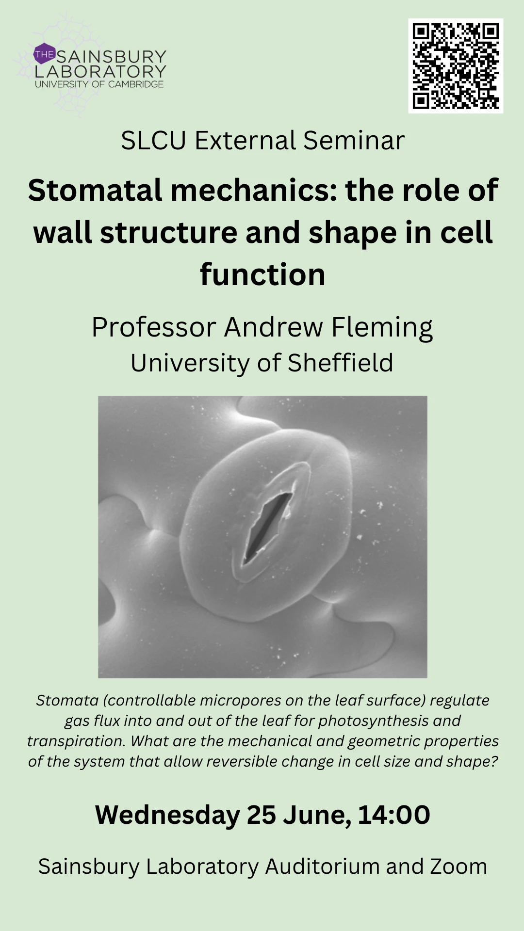 Stomatal mechanics: the role of wall structure and shape in cell function logo