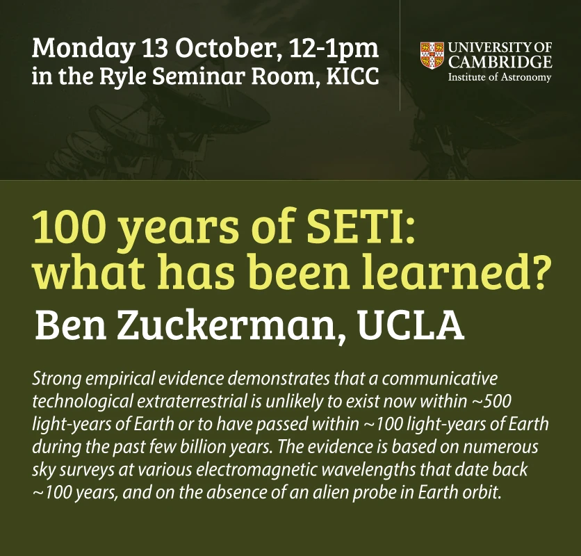 100 years of SETI: what has been learned? logo
