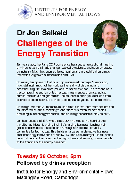 SPECIAL PUBLIC SEMINAR - Challenges of Energy Transition logo