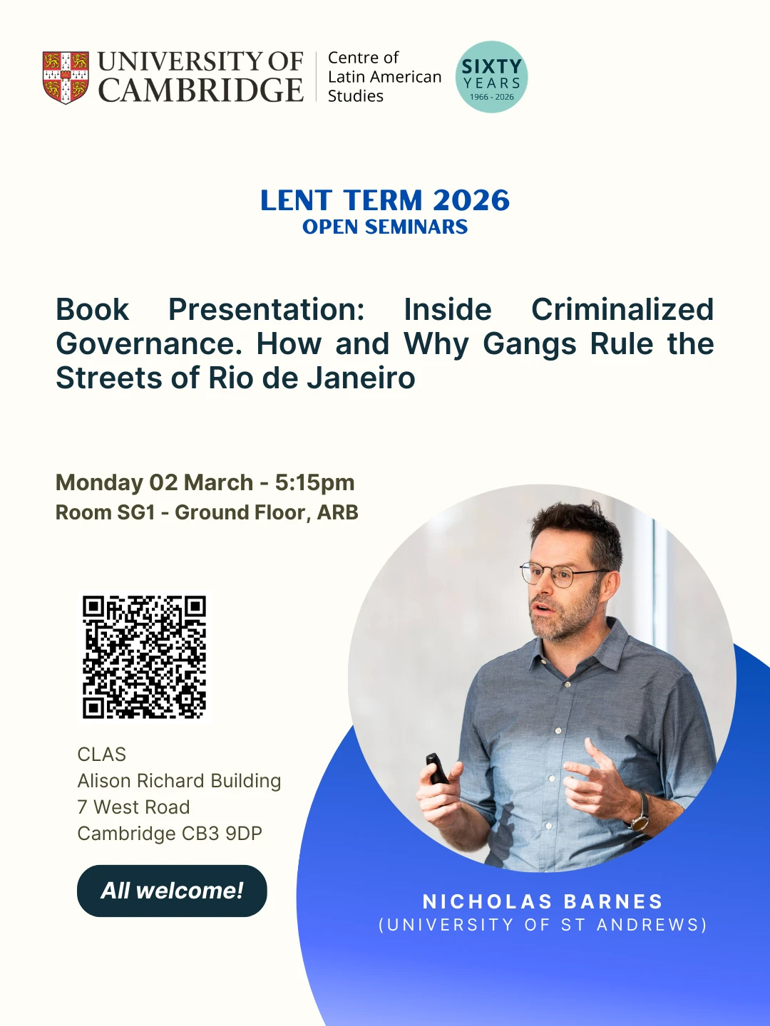 Book Presentation: Inside Criminalized Governance. How and Why Gangs Rule the Streets of Rio de Janeiro logo