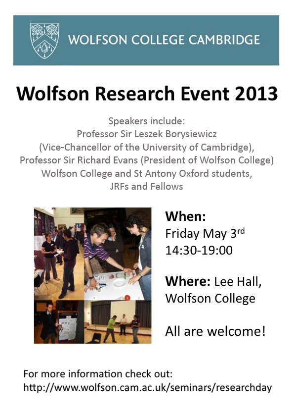 Wolfson Research Event 2013 logo