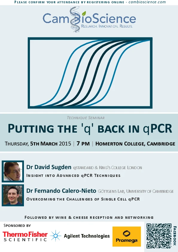 Putting the 'q' back in qPCR: State-of-the art advances in gene expression measurement logo